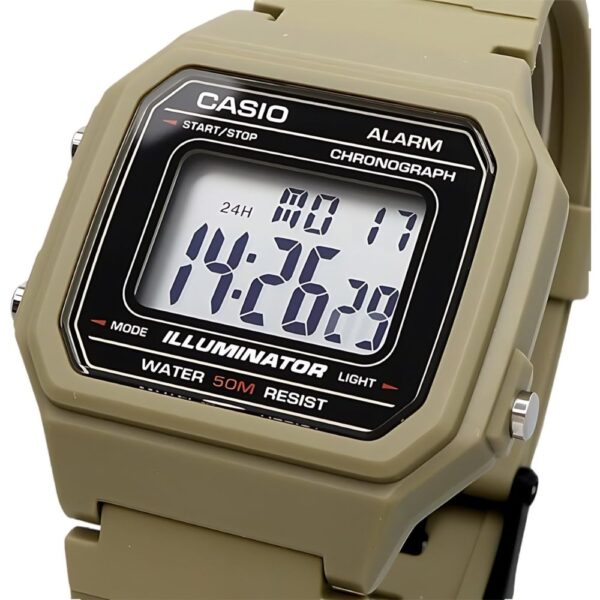 W-217H-5AVDF-SC - CASIO - VERDE MILITAR