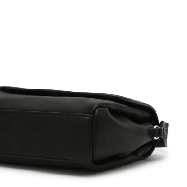 Metal Logo Flap Crossbody Bag Black Tommy - TJAW0AW17296