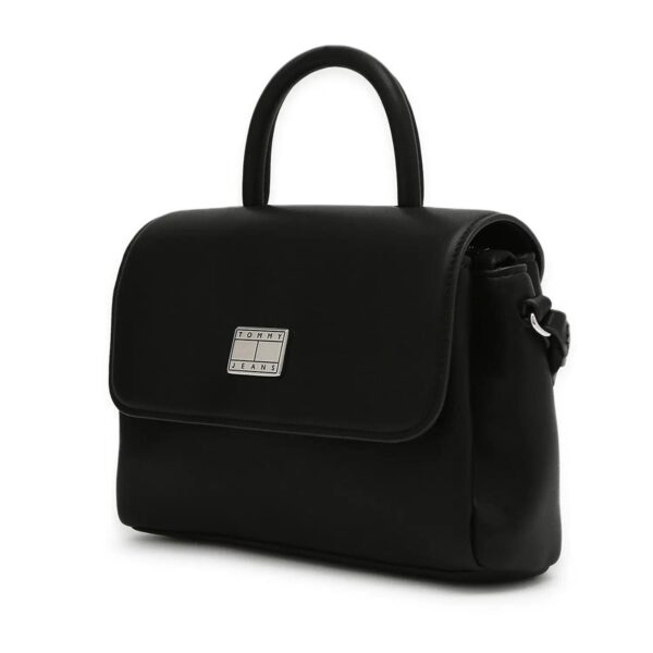 Metal Logo Flap Crossbody Bag Black Tommy - TJAW0AW17296