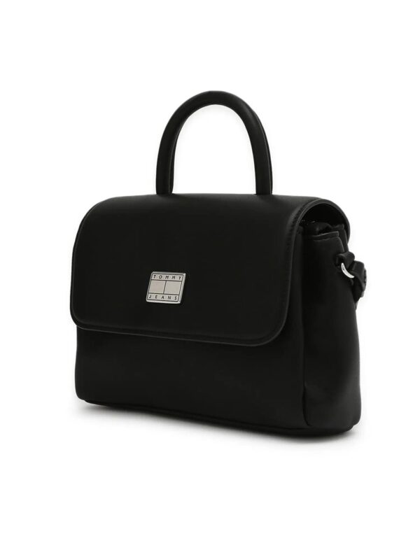 Metal Logo Flap Crossbody Bag Black Tommy – TJAW0AW17296