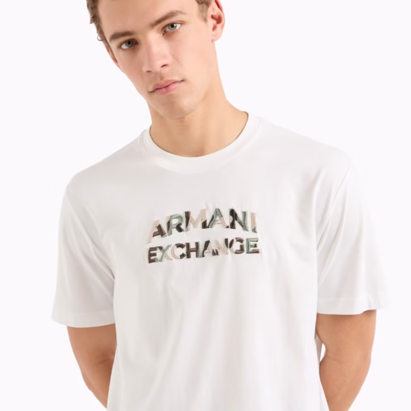 Camiseta Armani Exchange bege REF 6DZYHCZJBYZ