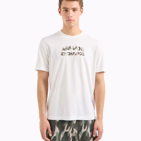 Camiseta Armani Exchange bege REF 6DZYHCZJBYZ