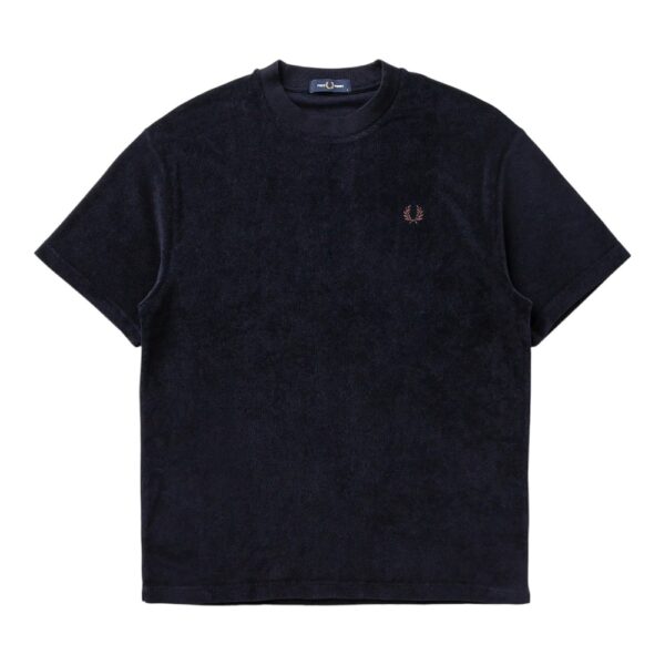Camiseta Fred Perry Marinho e Marrom REF M8570
