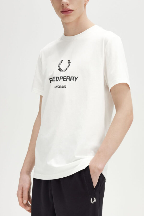 Camiseta Fred Perry Off White REF M8588