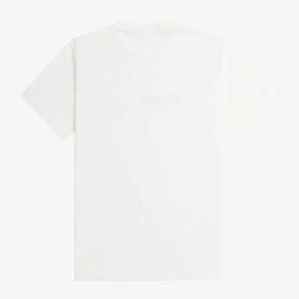 Camiseta Fred Perry Off White e Preto REF M8593