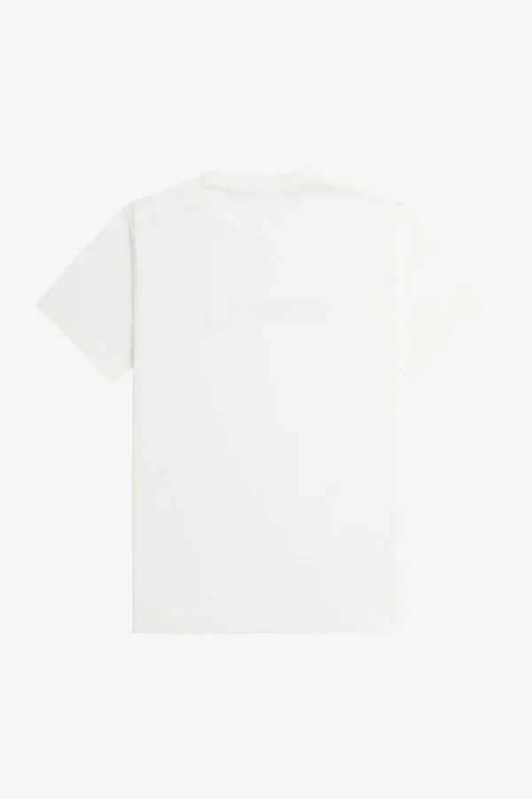 Camiseta Fred Perry Off White e Preto REF M8593