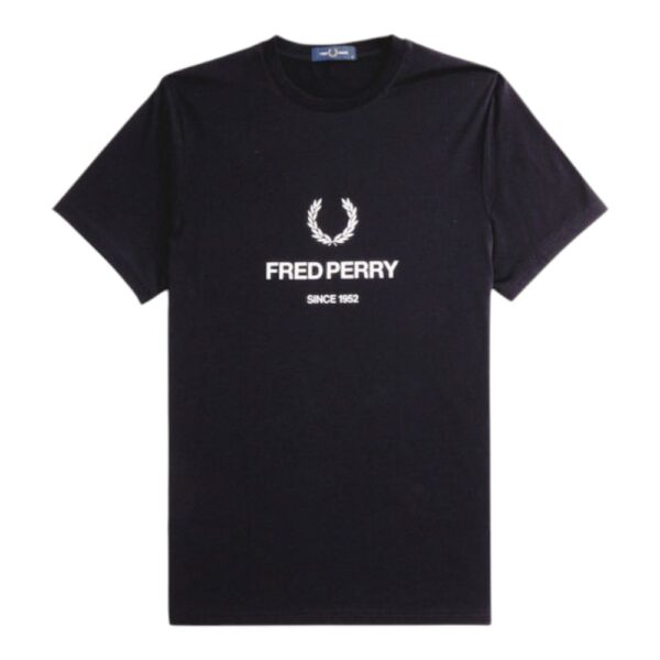 Camiseta Fred Perry Preto e Branco REF M8588