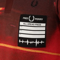 Gola Polo Fred Perry Graphic Print Vinho REF M5706