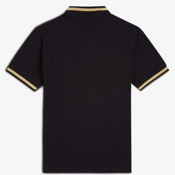 Gola Polo Fred Perry Preto e Dourado REF M2