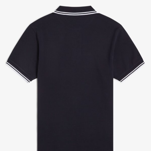 Gola Polo Fred Perry Twin Tipped Azul e Branco REF M3600