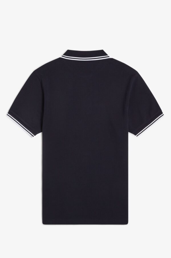 Gola Polo Fred Perry Twin Tipped Azul e Branco REF M3600