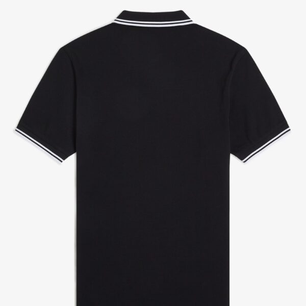 Gola Polo Fred Perry Twin Tipped Preto e Branco REF M3600