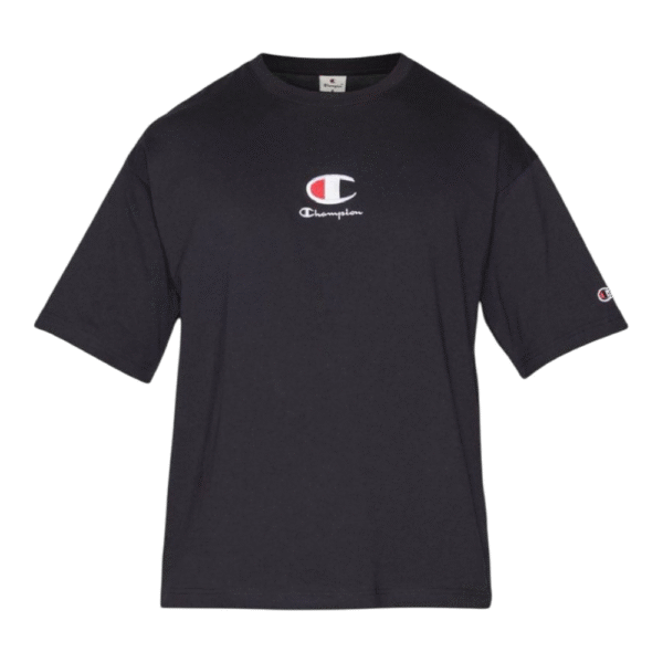 Camiseta Champion Preto com simbolo grande na frente • Ref 220270