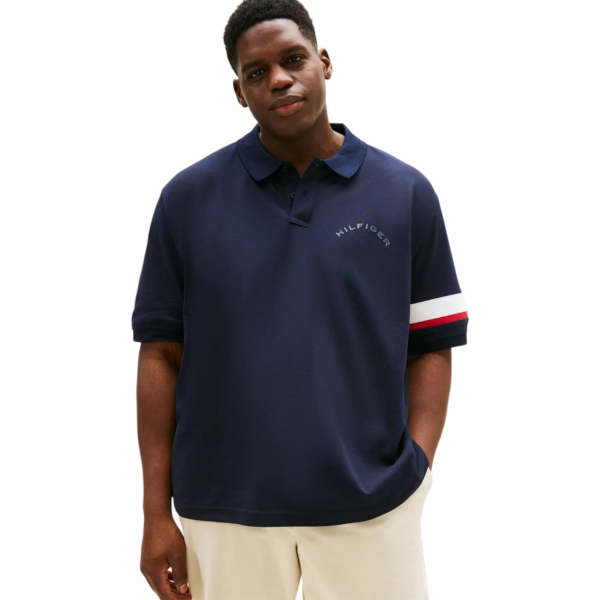GOLA POLO TOMMY REGULAR MARINHO - THMW0MW42040
