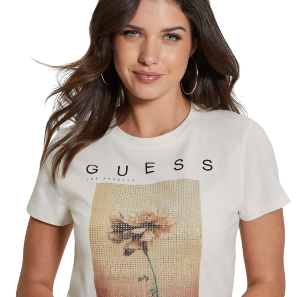 T-SHIRT GUESS FLOR HOT FIX - W243TOPKE2L