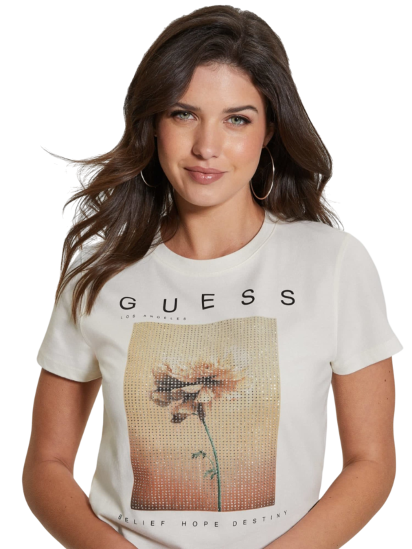 T-SHIRT GUESS FLOR HOT FIX – W243TOPKE2L