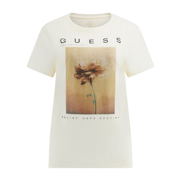 T-SHIRT GUESS FLOR HOT FIX - W243TOPKE2L