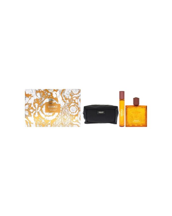 KIT COFFRET VERSACE EROS NAJIM – PERFUME EAU DE PARFUM 100ML + TRAVEL SIZE 10ML + NECESSAIRE REF: COFFRET EROS NAJIM
