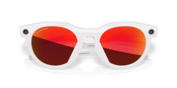 ÓCULOS OAKLEY META HSTN BRANCO/VERMELHO
