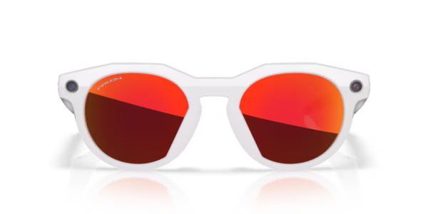 ÓCULOS OAKLEY META HSTN BRANCO/VERMELHO
