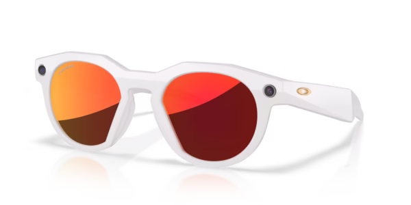 ÓCULOS OAKLEY META HSTN BRANCO/VERMELHO