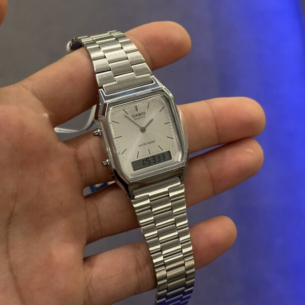RELÓGIO CASIO VINTAGE - AQ-230A-7AMQYDF-SC