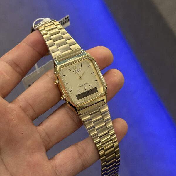 RELÓGIO CASIO VINTAGE - AQ-230A-7AMQYDF-SC
