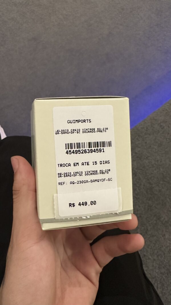RELÓGIO CASIO VINTAGE – AQ-230GA-5AMQYDF-SC