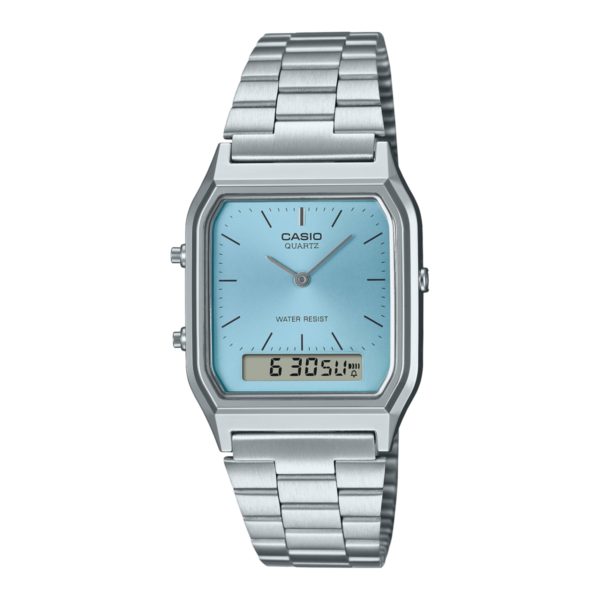 RELÓGIO CASIO VINTAGE - AQ-230A-2A1MQYDF-SC