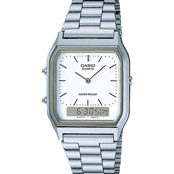 RELÓGIO CASIO VINTAGE - AQ-230A-7AMQYDF-SC